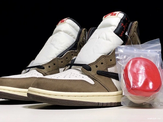 Onekick High 100 x 'Mocha' Jordan Retro Scott Air CD4487 1 OG - Travis 0611